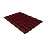Металлочерепица классик 0,45 Drap RAL 3005 красное вино