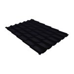 Металлочерепица классик 0,45 Drap RAL 9005 черный