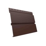 Сайдинг металлический GL Квадро брус 340/294 (Satin Matt-8017-0,5)