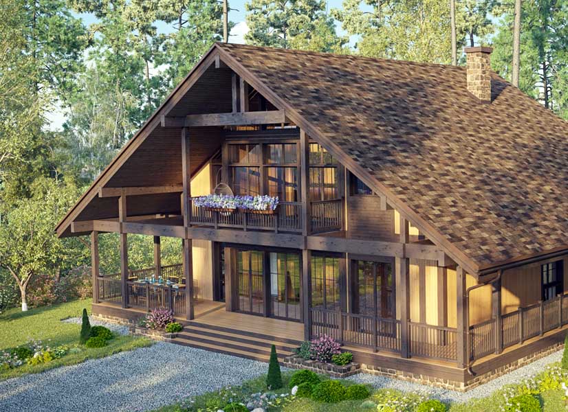 Гибкая черепица Tegola Premium, коллекция Chalet