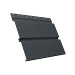 Софит металлический GL Квадро брус без перфорации 340/294 (Drap-7024-0,45)